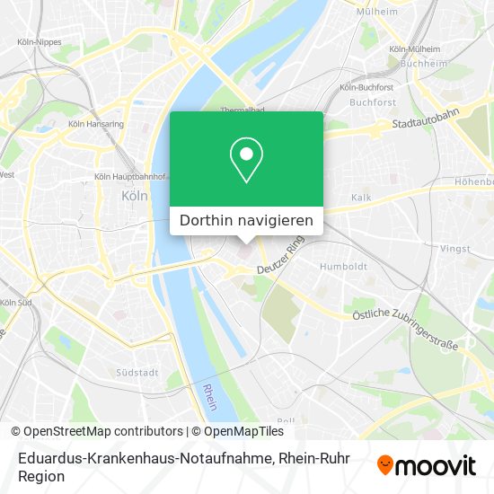 Eduardus-Krankenhaus-Notaufnahme Karte