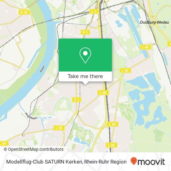 Modellflug-Club SATURN Kerken Karte