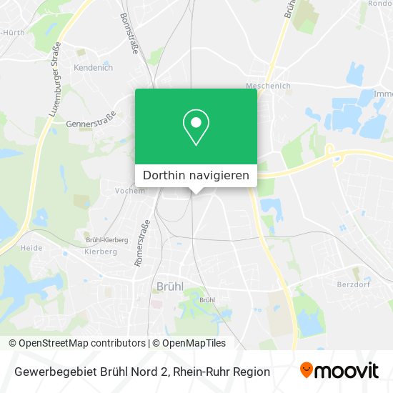 Gewerbegebiet Brühl Nord 2 Karte