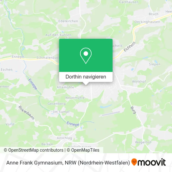 Anne Frank Gymnasium Karte