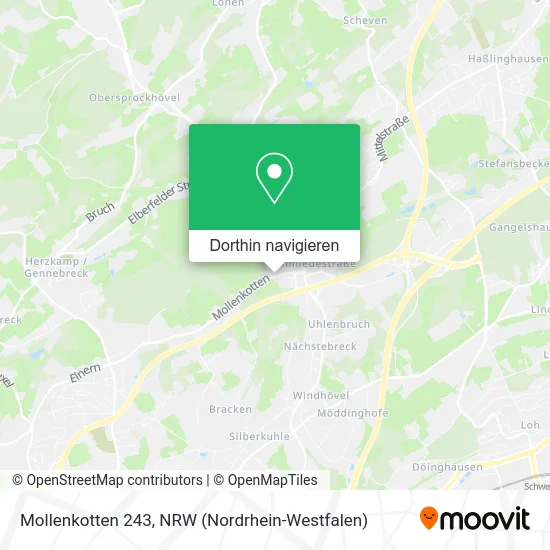 Mollenkotten 243 Karte