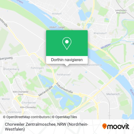 Chorweiler Zentralmoschee Karte