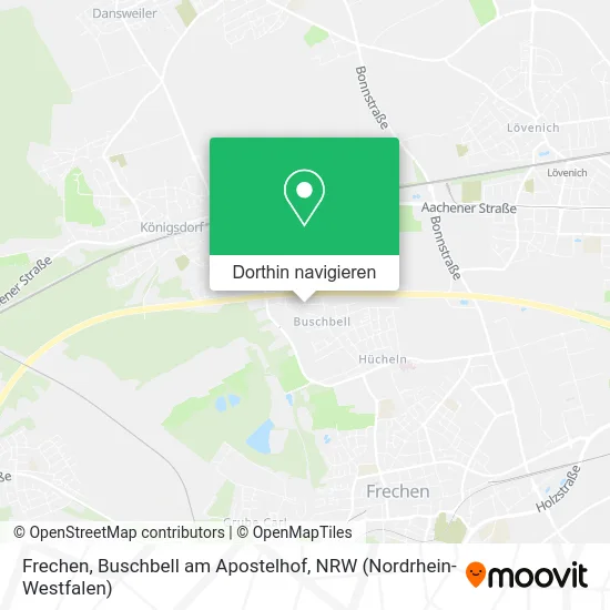 Frechen, Buschbell am Apostelhof Karte