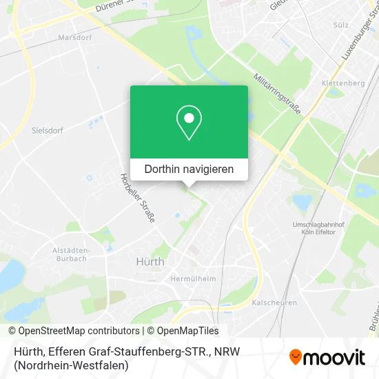 Hürth, Efferen Graf-Stauffenberg-STR. Karte