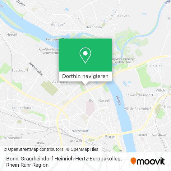 Bonn, Graurheindorf Heinrich-Hertz-Europakolleg Karte