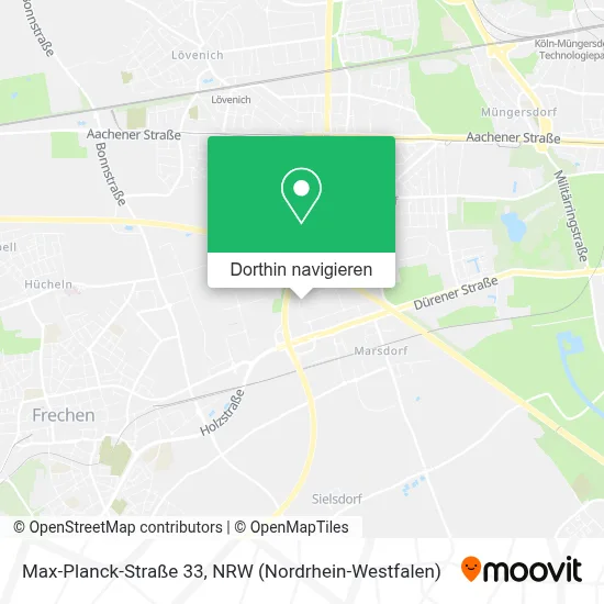 Max-Planck-Straße 33 Karte