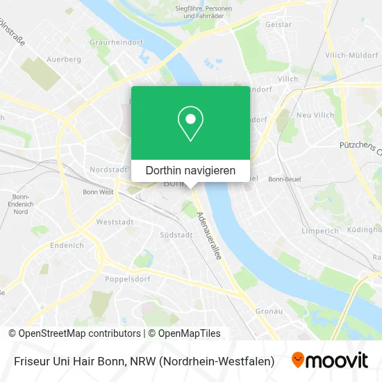 Friseur Uni Hair Bonn Karte