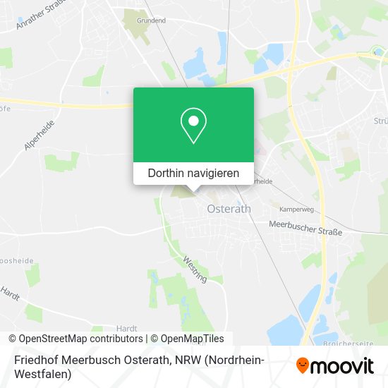 Wie komme ich zu Friedhof Meerbusch Osterath mit dem Bus, der U-Bahn