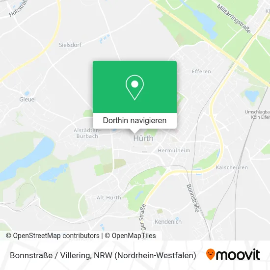 Bonnstraße / Villering Karte