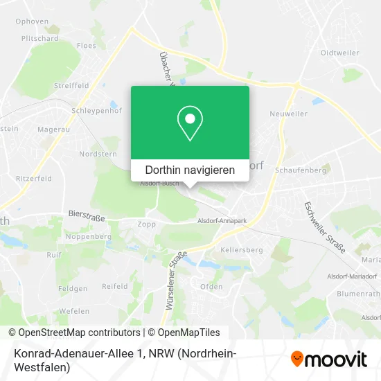 Konrad-Adenauer-Allee 1 Karte