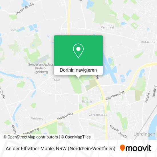 An der Elfrather Mühle Karte