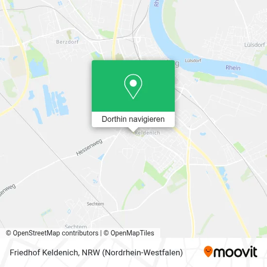 Friedhof Keldenich Karte