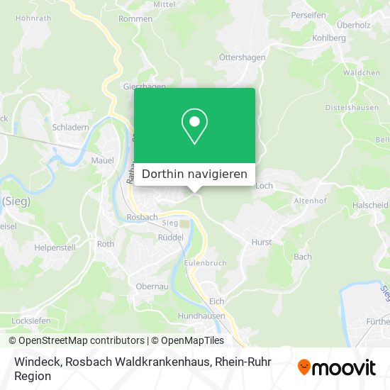 Windeck, Rosbach Waldkrankenhaus Karte