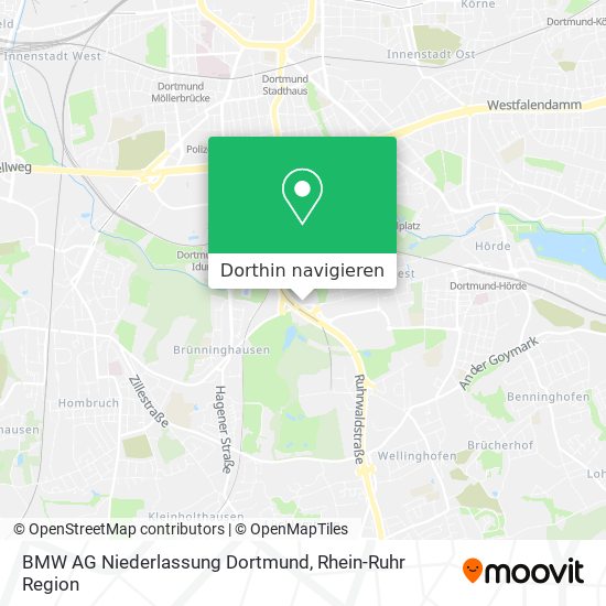 BMW AG Niederlassung Dortmund Karte