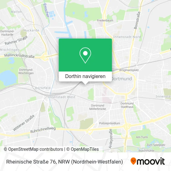 Rheinische Straße 76 Karte