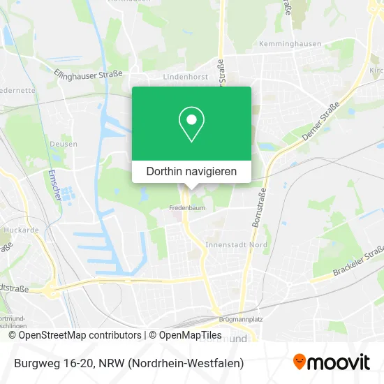 Burgweg 16-20 Karte