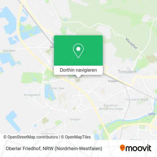 Oberlar Friedhof Karte