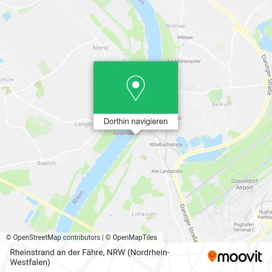 Rheinstrand an der Fähre Karte