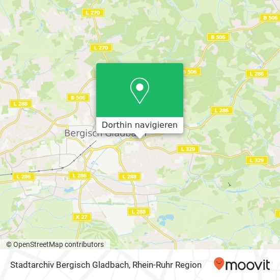 Stadtarchiv Bergisch Gladbach Karte