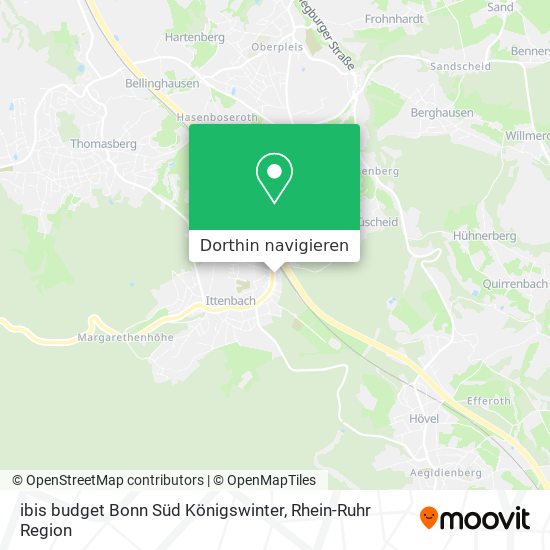 ibis budget Bonn Süd Königswinter Karte
