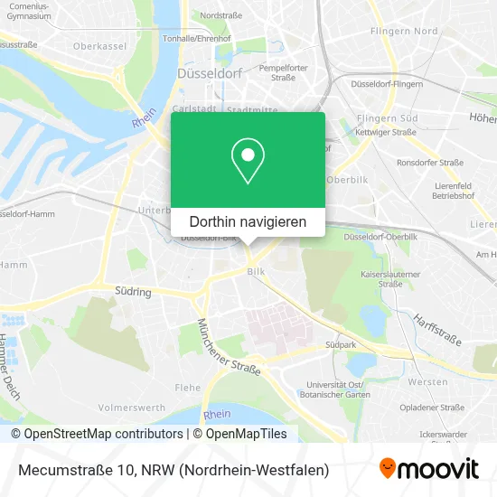 Mecumstraße 10 Karte