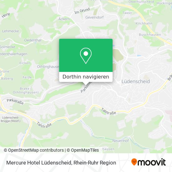 Mercure Hotel Lüdenscheid Karte