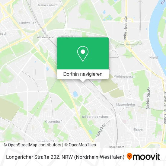 Longericher Straße 202 Karte
