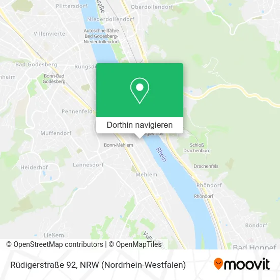 Rüdigerstraße 92 Karte
