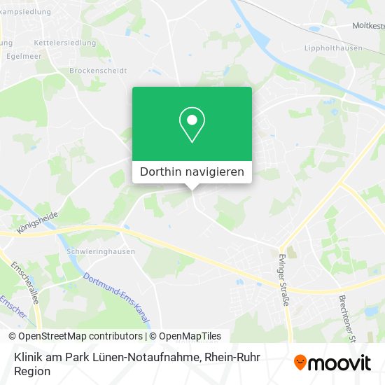 Klinik am Park Lünen-Notaufnahme Karte