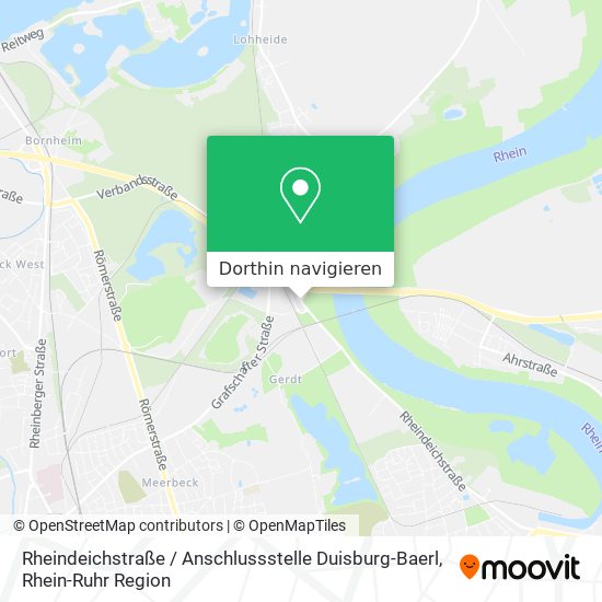Rheindeichstraße / Anschlussstelle Duisburg-Baerl Karte