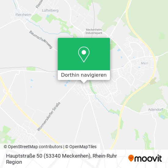 Hauptstraße 50 (53340 Meckenhen) Karte