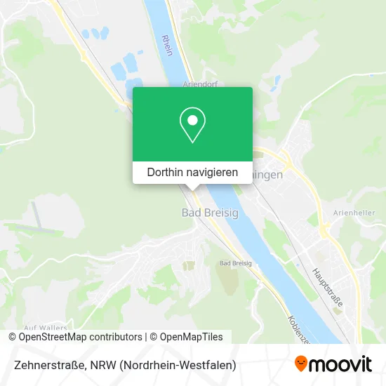 Zehnerstraße Karte