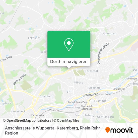 Anschlussstelle Wuppertal-Katernberg Karte