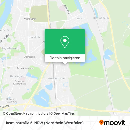 Jasminstraße 6 Karte