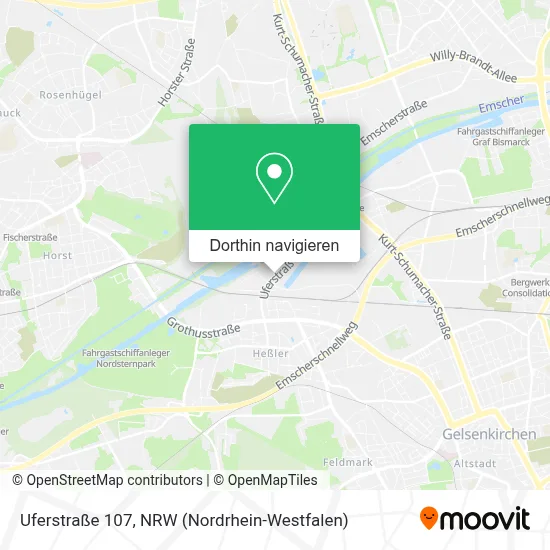 Uferstraße 107 Karte