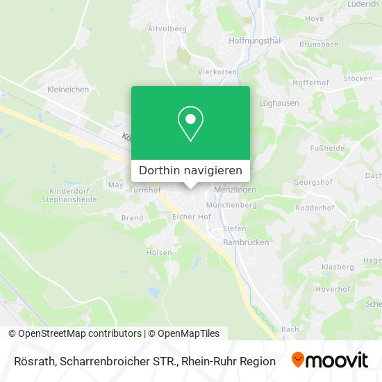 Rösrath, Scharrenbroicher STR. Karte