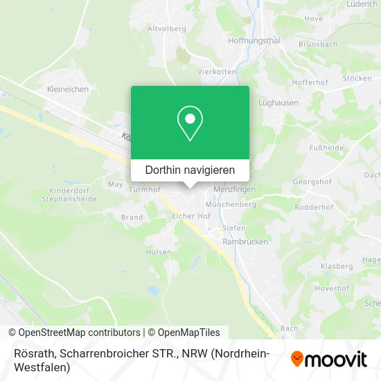 Rösrath, Scharrenbroicher STR. Karte