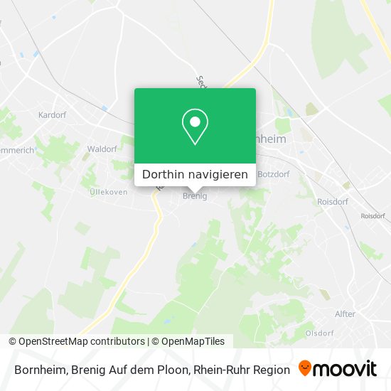 Bornheim, Brenig Auf dem Ploon Karte