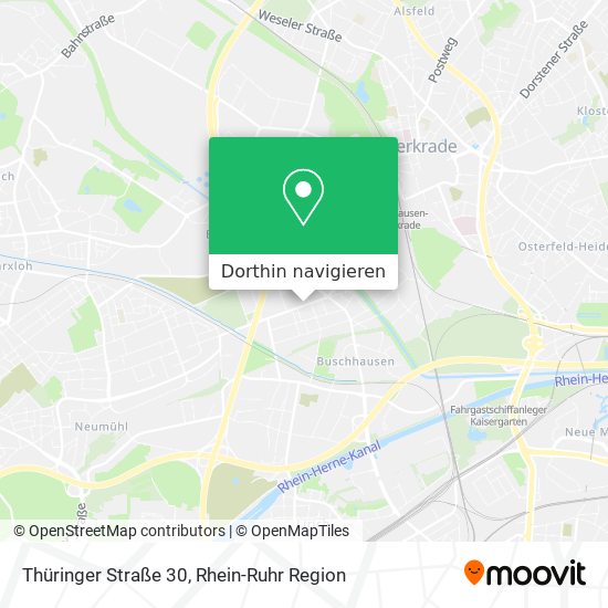 Thüringer Straße 30 Karte