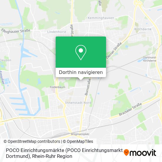 POCO Einrichtungsmärkte (POCO Einrichtungsmarkt Dortmund) Karte