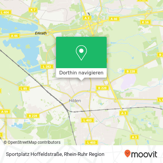 Sportplatz Hoffeldstraße Karte