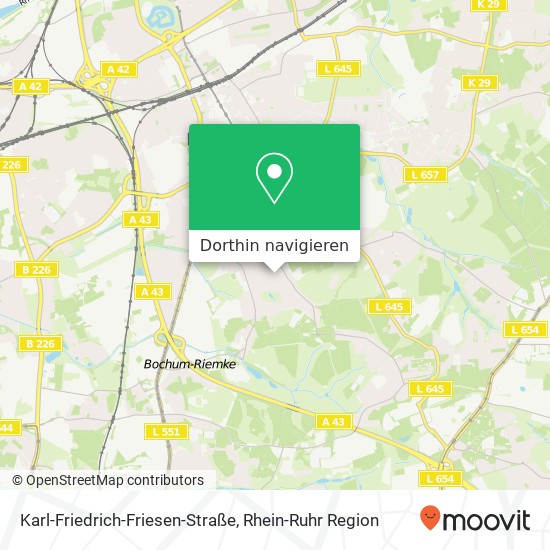 Karl-Friedrich-Friesen-Straße Karte