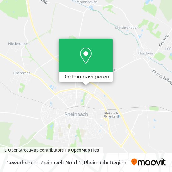 Gewerbepark Rheinbach-Nord 1 Karte