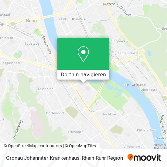 Gronau Johanniter-Krankenhaus Karte