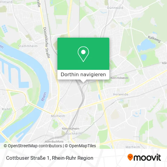 Cottbuser Straße 1 Karte