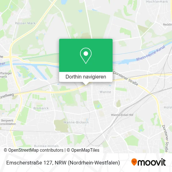 Emscherstraße 127 Karte