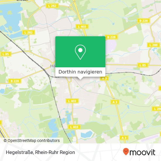Hegelstraße Karte