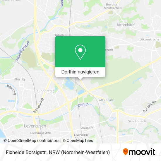 Fixheide Borsigstr. Karte