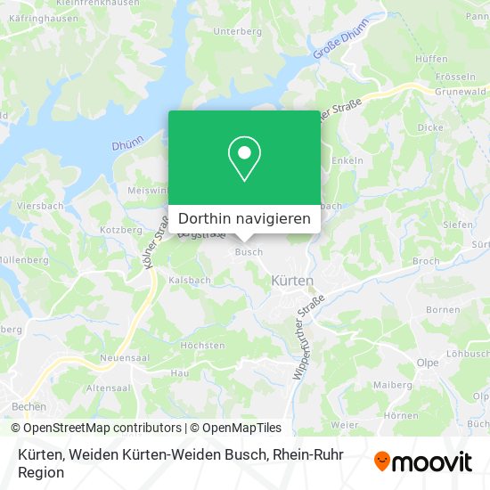 Kürten, Weiden Kürten-Weiden Busch Karte