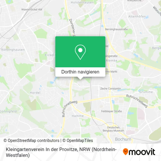 Kleingartenverein In der Provitze Karte